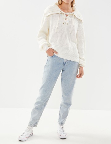 
						Pulover Vero Moda, ecru