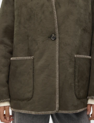 Jacheta Vero Moda, verde inchis