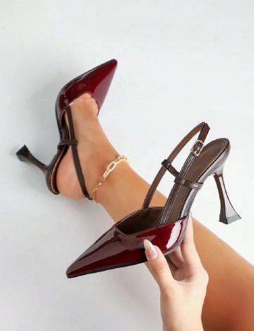 Pantofi SHEIN, visiniu