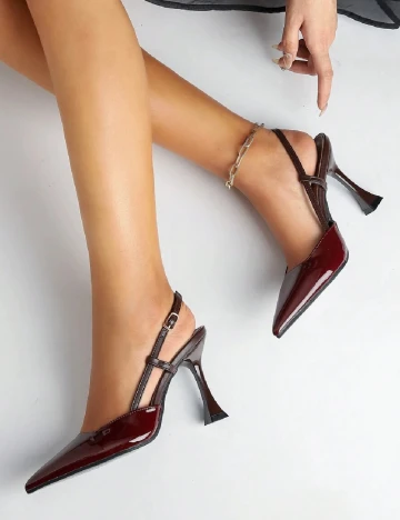 Pantofi SHEIN, visiniu