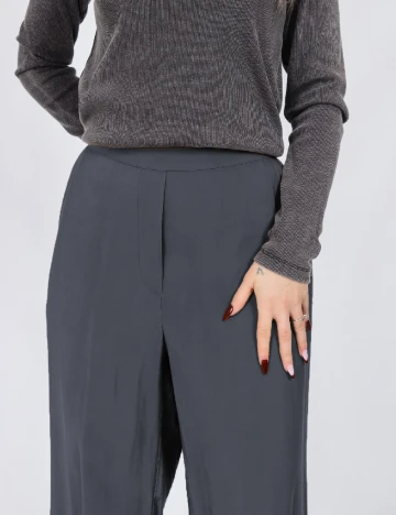 Pantaloni Vero Moda, gri petrol