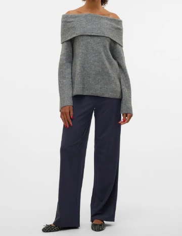 Pantaloni Vero Moda, bleumarin