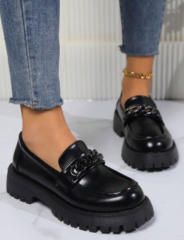 Mocasini SHEIN, negru