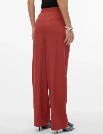 Pantaloni Vero Moda, caramiziu