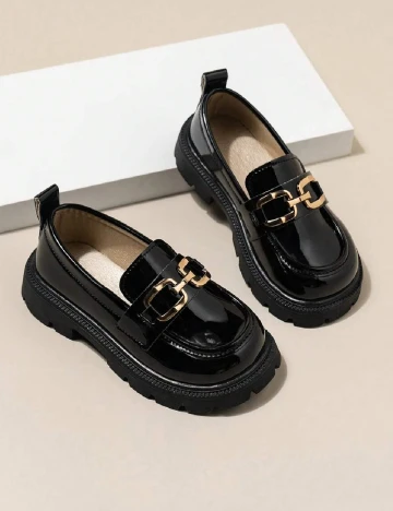 Mocasini Shein Kids, negru Negru