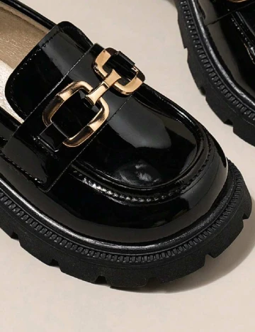 Mocasini Shein Kids, negru Negru