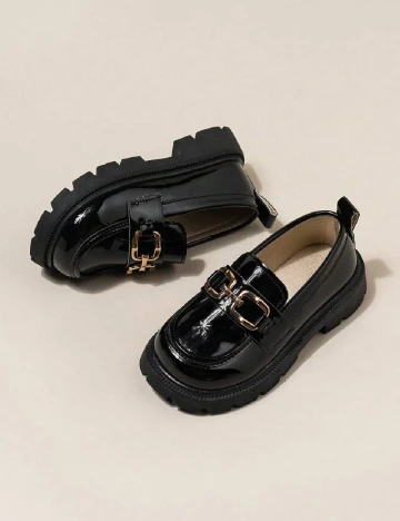 Mocasini Shein Kids, negru Negru