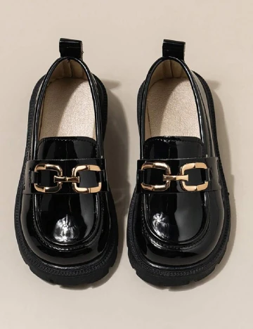 Mocasini Shein Kids, negru Negru