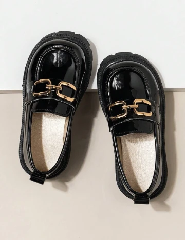 Mocasini Shein Kids, negru Negru