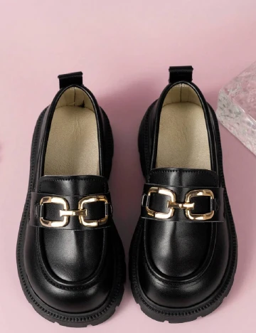 Mocasini Shein Kids, negru Negru