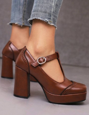 
						Pantofi SHEIN, maro