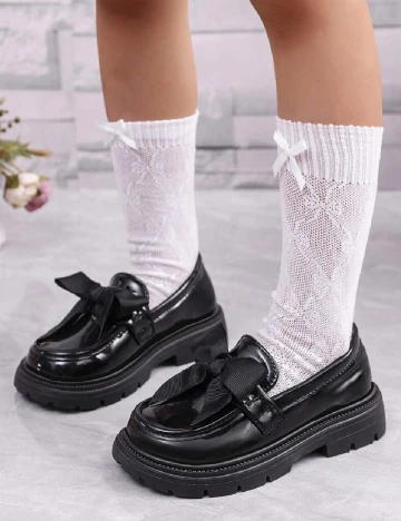 Mocasini Shein Kids, negru Negru