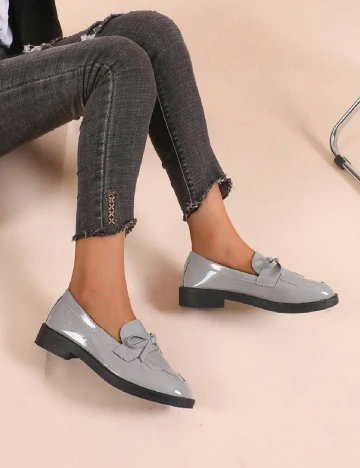Mocasini SHEIN, gri Gri