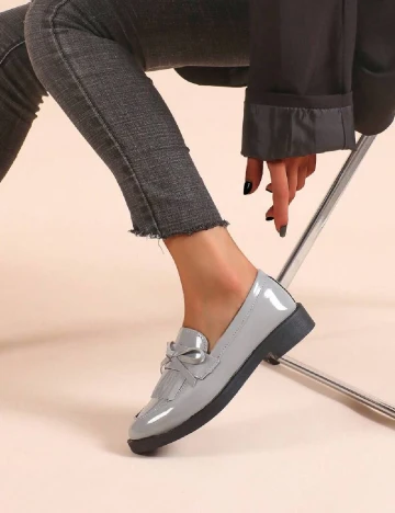 Mocasini SHEIN, gri Gri