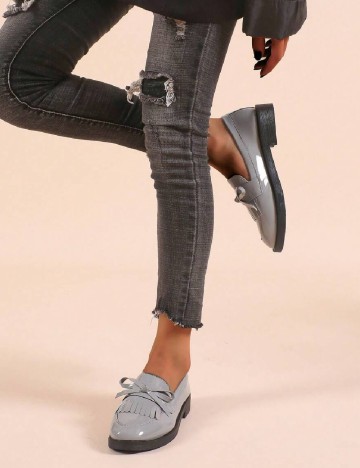 Mocasini SHEIN, gri