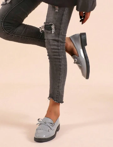 Mocasini SHEIN, gri Gri