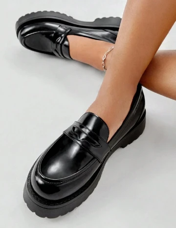 Mocasini Sugerpunk, negru Negru