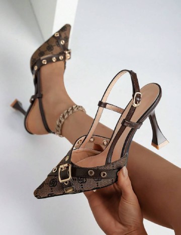 Pantofi SHEIN, maro