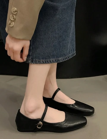 Balerini SHEIN, negru Negru