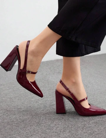 Pantofi Cuccoo, visiniu