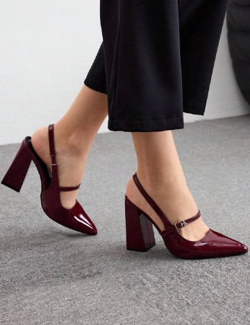 Pantofi Cuccoo, visiniu