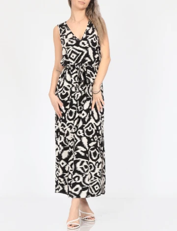 Rochie medie Vero Moda, alb/negru