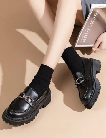 Mocasini SHEIN, negru