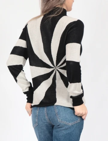 Bluza Vero Moda, negru/gri