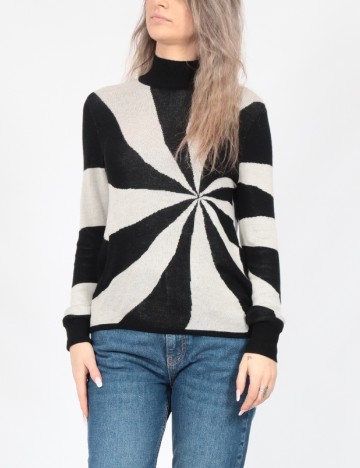 Bluza Vero Moda, negru/gri