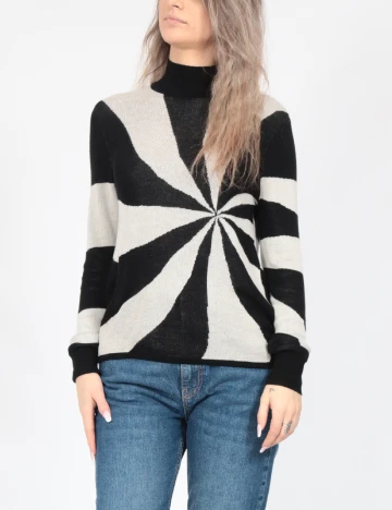 Bluza Vero Moda, negru/gri