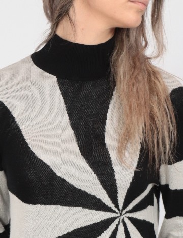 Bluza Vero Moda, negru/gri