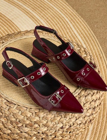 Pantofi SHEIN, visiniu