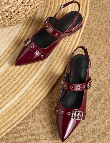 Pantofi SHEIN, visiniu