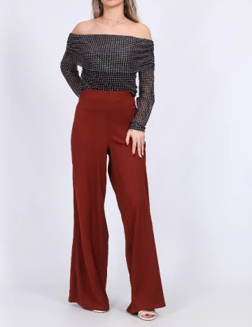 Pantaloni Vero Moda, caramiziu