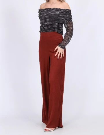 Pantaloni Vero Moda, caramiziu