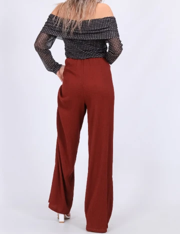 Pantaloni Vero Moda, caramiziu