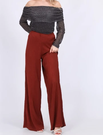 Pantaloni Vero Moda, caramiziu