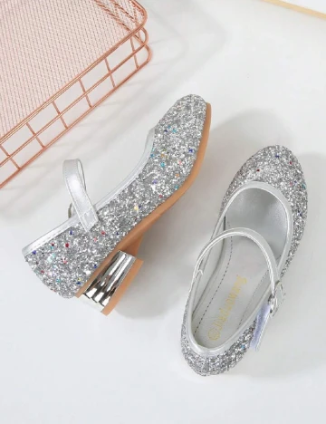 Pantofi Shein Kids, argintiu Gri