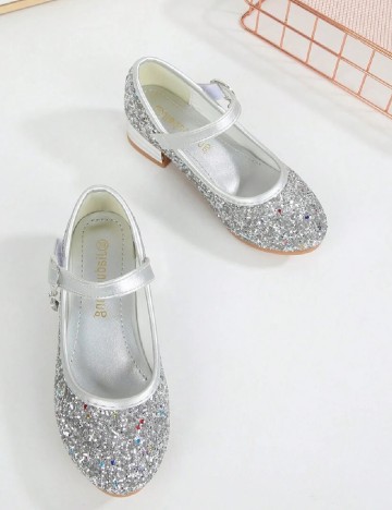 Pantofi Shein Kids, argintiu