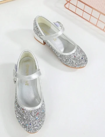 Pantofi Shein Kids, argintiu Gri