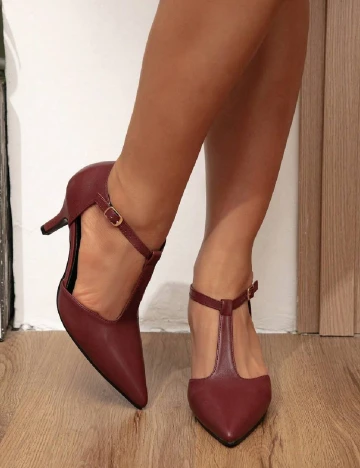 Pantofi SHEIN, visiniu
