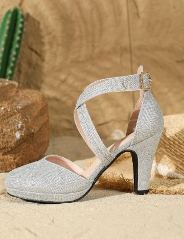 Pantofi SHEIN, argintiu Gri