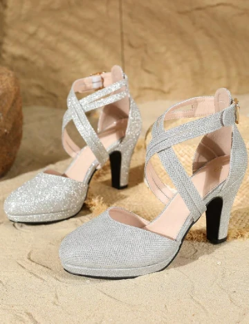 Pantofi SHEIN, argintiu Gri