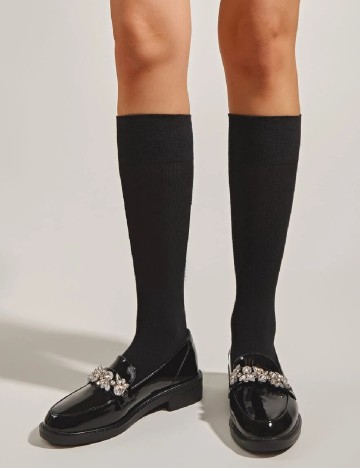 
						Mocasini SHEIN, negru