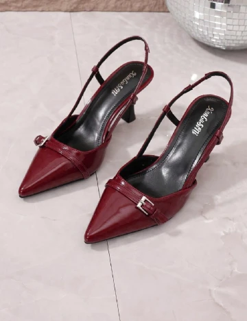 Pantofi SHEIN, visiniu