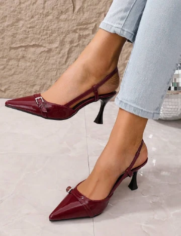 Pantofi SHEIN, visiniu