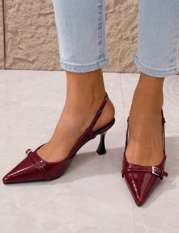 Pantofi SHEIN, visiniu