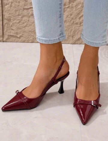 Pantofi SHEIN, visiniu