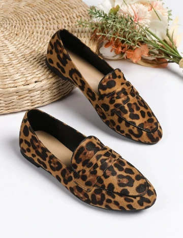 Mocasini SHEIN, animal print Animal print
