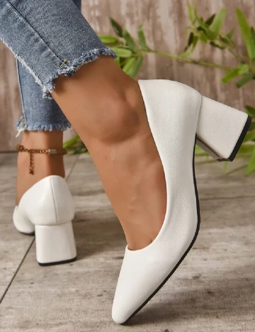Pantofi SHEIN, alb